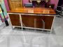Ettore Sottsass style desk in steel and rosewood