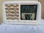 Vintage 50's Televided Boston radio in white bakelite      
                            