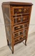 Antique Lombard inlaid chest of drawers
