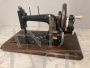 Antique Clemens Müller sewing machine from the late 19th century with mother of pearl                         
                            