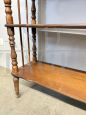 Étagère whatnot open bookcase from the early 1900s with turned details