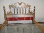 Antique style double bed carved and gilded in Mecca style, 1970s