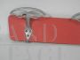 Vintage red formica wall coat rack, Italy 1970s