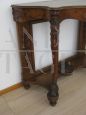 Antique carved console in walnut, late 19th century