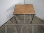 1960s industrial rectangular stool