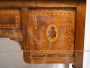 Antique Louis XVI central desk in solid walnut