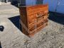 Antique office filing cabinet in oak with 12 drawers