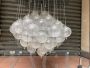Mazzega chandelier with bubbles in Murano glass