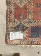 Antique 19th-century Turkish red wool rug with geometric patterns, 170 x 130 cm