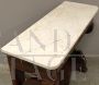 Antique Charles X console with mirror and top in Carrara marble, Italy 1800s