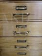 Vintage wooden office drawer unit from the 70s