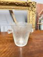Pair of 70's crystal ice buckets                            