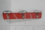 Vintage red formica wall coat rack, Italy 1970s