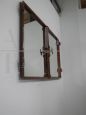 Vintage 1950's metal window mirror
