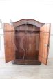 Rare 19th century Tyrolean carved and painted wardrobe with secret compartments