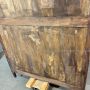 Antique walnut wardrobe or pantry cabinet from the late 18th century