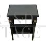 Pair of black lacquered Louis XVI antique style coffee tables