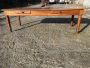 Large antique farmhouse table in cherry wood with inlays, Italy 19th century