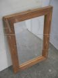 Vintage mirror with fir wood frame, 1990s