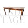 Antique French style table with floral inlays
