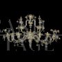 Golden Murano glass boat chandelier