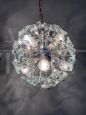 Sputnik chandelier by Fontana Arte in glass, 1968