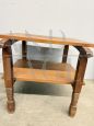 1940s Art Deco coffee table with carved details