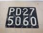 Padua Italian vintage car license plate