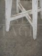 Vintage stool in fir and white formica, 1950s