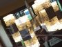 Chandelier by Gaetano Sciolari in glass and chrome