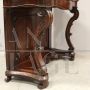 Charles X console in inlaid walnut, Italy 19th century