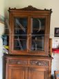 Carved antique Louis Philippe buffet and hutch cupboard