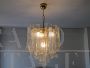 Chandelier with Murano glass stems by Barbini, 1970s