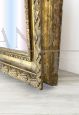 Large full length art deco mirror with gold frame