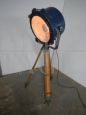 Vintage USA Naval searchlight with wooden tripod