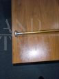 Walnut wood walking stick with silver handle