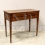 Antique Louis XVI era console table in inlaid walnut, Italy 18th century