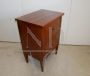 Antique two-door walnut bedside table from the Louis XVI period