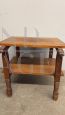 1940s Art Deco coffee table with carved details                            