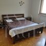 Bernini design double bed in solid wood
