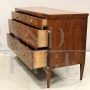 Antique Directoire chest of drawers in walnut, Italy 18th century