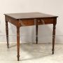 Small antique Louis Philippe table in walnut, 19th century Italy