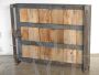 Industrial pallets in iron and wood, 70s 