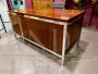 Ettore Sottsass style desk in steel and rosewood