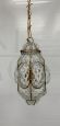 Murano glass lantern pendant light attr. AVEM