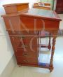 Antique English Davenport desk in mahogany with leather top