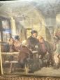 Romberg - Oil painting on paper with a scene of everyday life from the 19th century