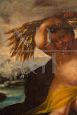 Allegory - antique Neapolitan oil painting on canvas