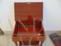 Antique English Davenport desk in mahogany with leather top