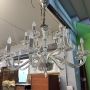 Large antique crystal chandelier from the late 19th century